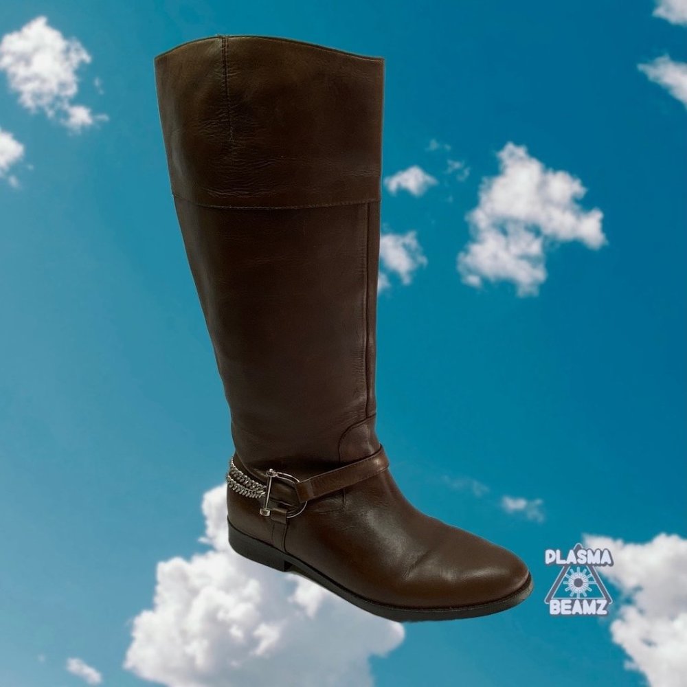 Ralph Lauren Vintage Brown Leather Riding Boots JACQUI 9.5B